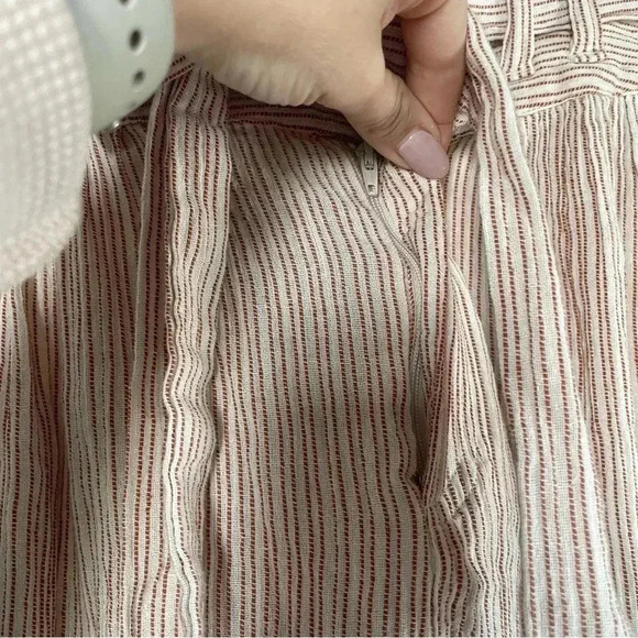 FREE PEOPLE 2 Rumors Yarn Dye Harem Pants in Canvas Combo • Natural Cream - Picture 13 of 16